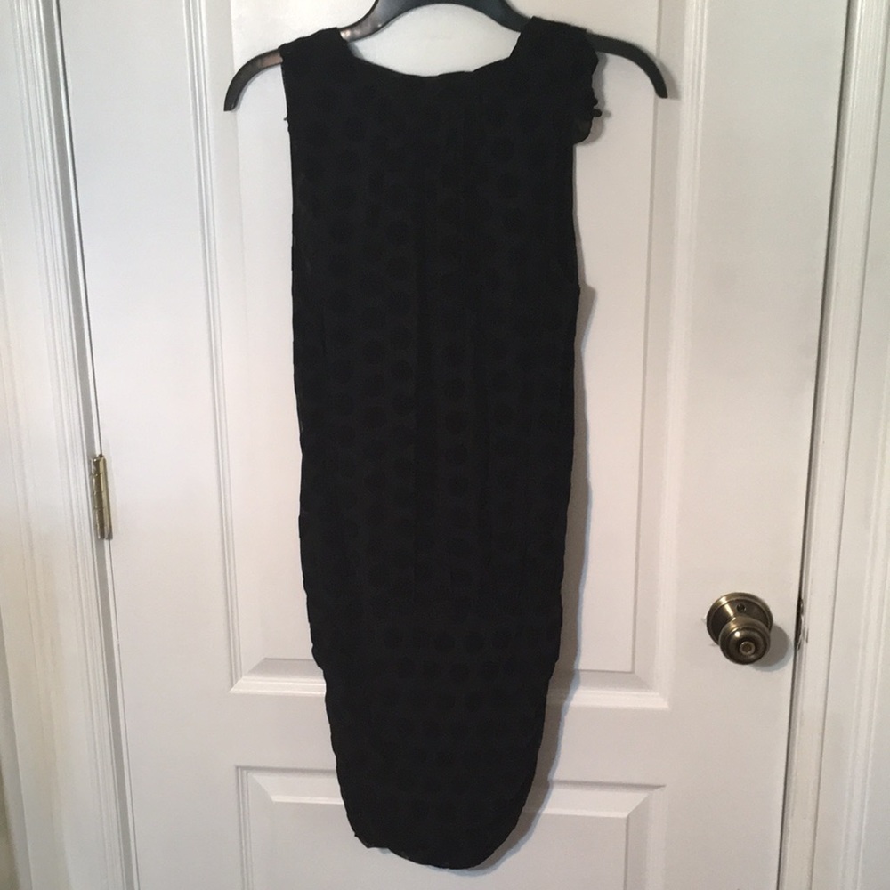 Black mini dress with leotard underwear